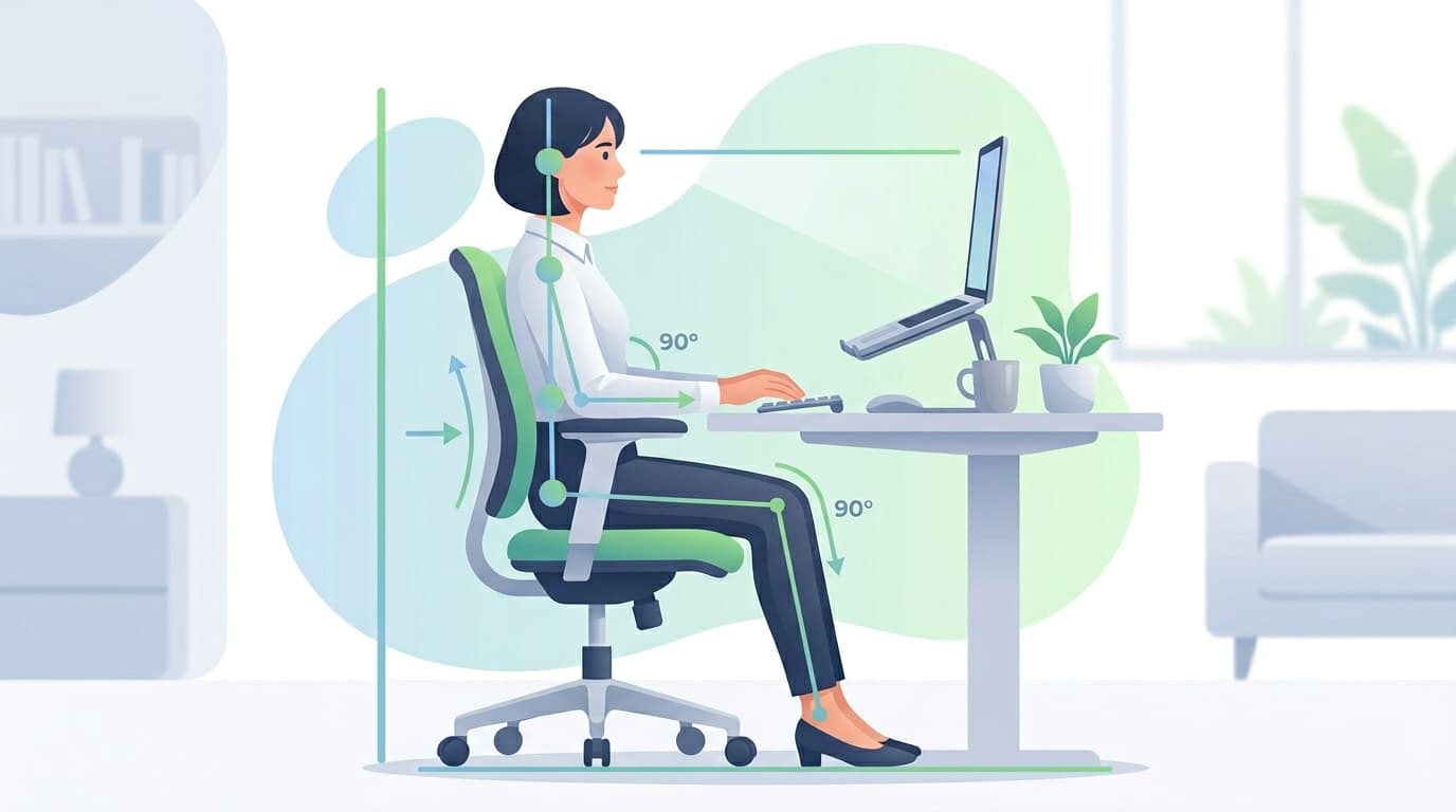 Hướng dẫn chuẩn tư thế ngồi làm việc cho dân văn phòng tránh đau lưng