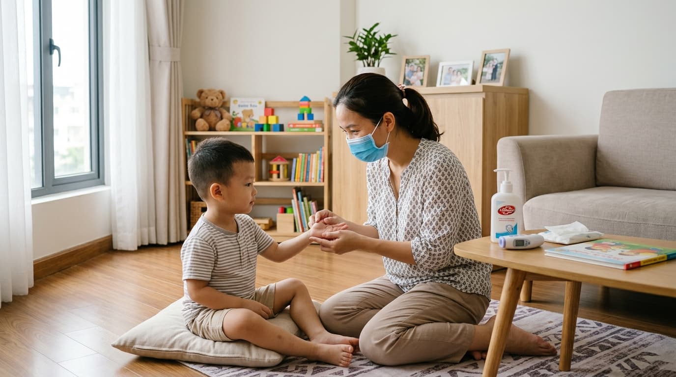 Cách Phòng Chống Bệnh Tay Chân Miệng Cho Trẻ Em Khi Dịch Bùng Phát