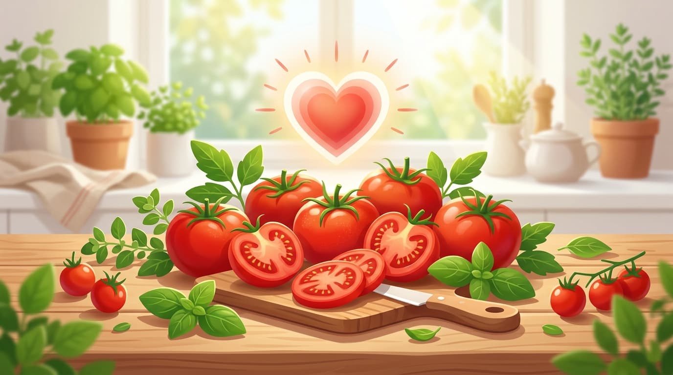 Cà chua: Thực phẩm vàng cho sức khỏe tim mạch